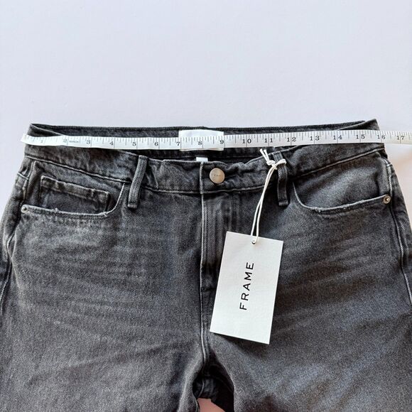 NWT FRAME Le Garcon Crop Straight Leg Boyfriend Jeans In Wilkinson Destruct 26 - Picture 14 of 16